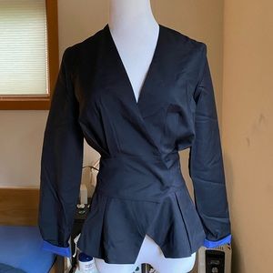 Maison Kitsune cinched waist light blazer